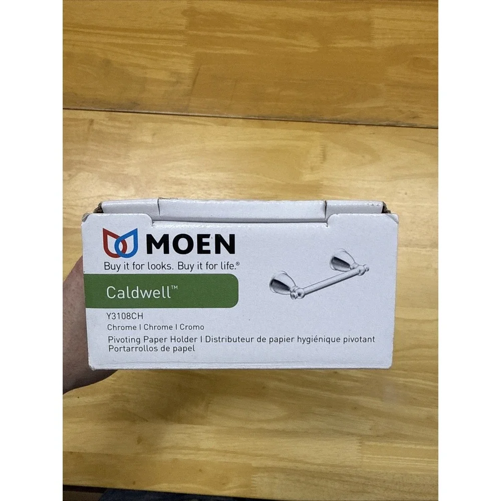 Moen Caldwell Pivoting Toilet Paper Holder- Model# Y3108CH - Chrome - New/Sealed